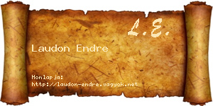 Laudon Endre névjegykártya