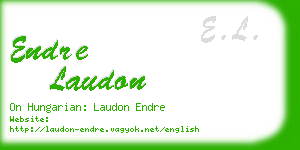endre laudon business card